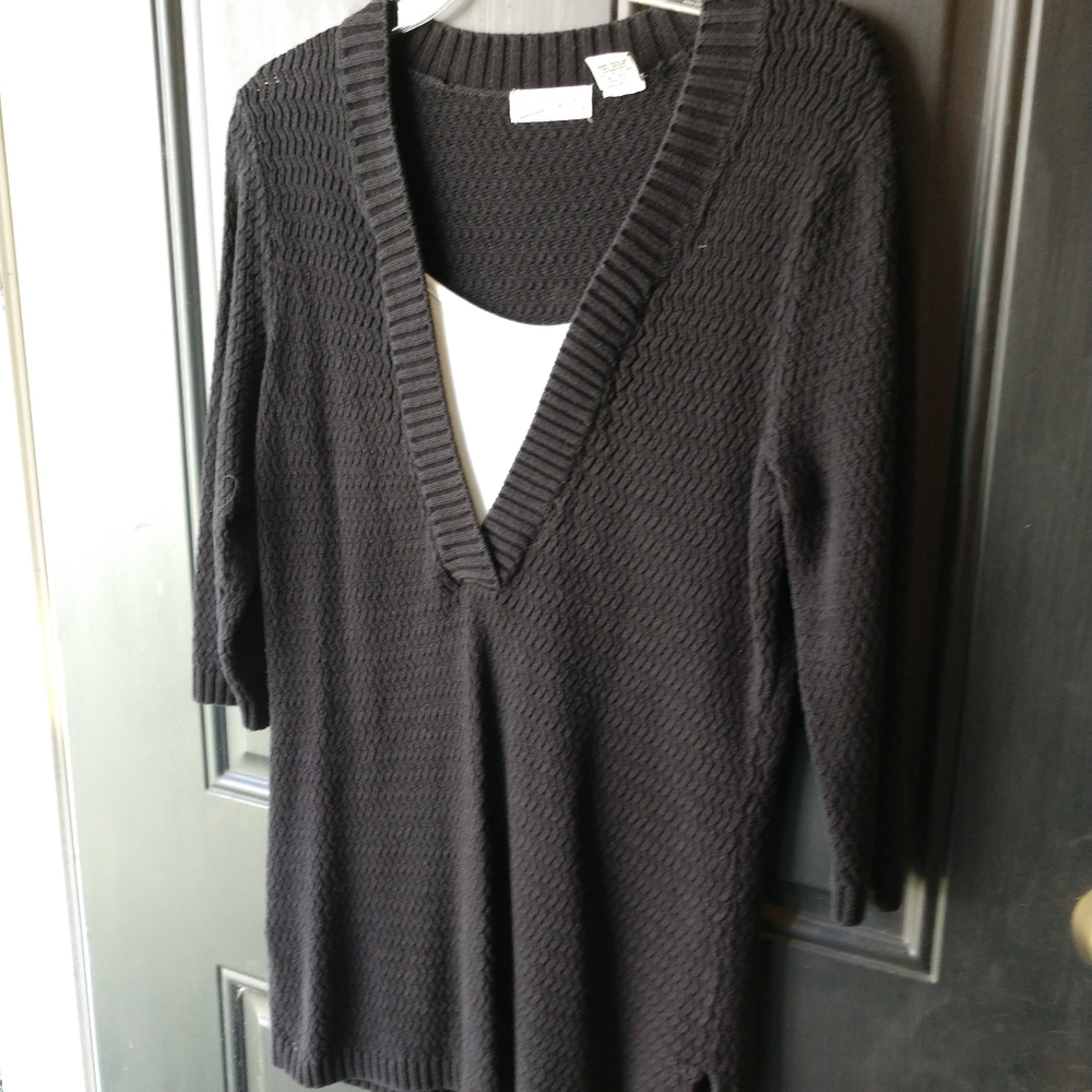 📌SALE $6.📌Isbella's Closet Light Knit Top Short SLeeves - Med - Picture 3 of 8